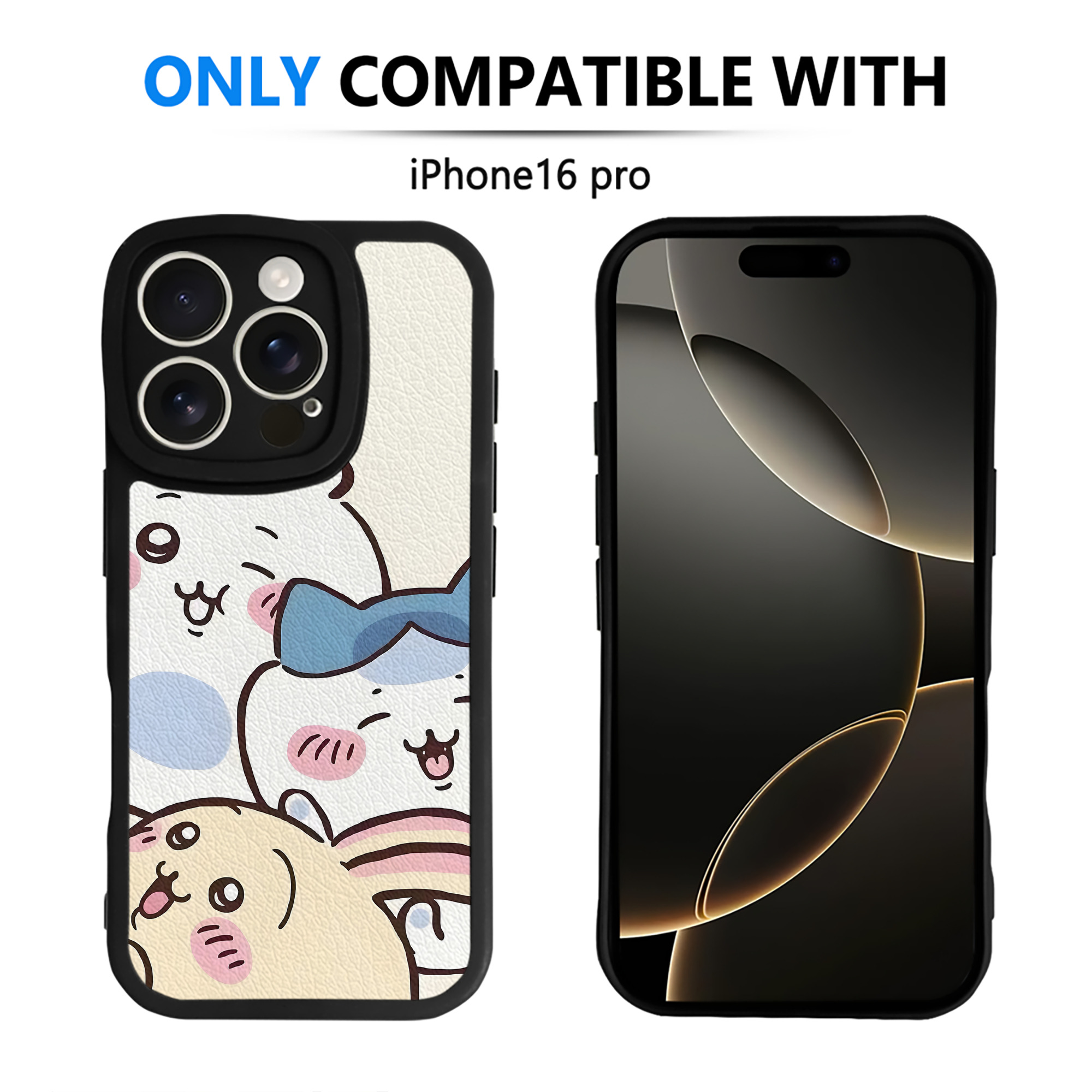 （画像用） ちいかわ Chii-kawa 【iPhone 16シリーズ対応】シリコンスマホケース（レザー調） 材質：シリコン